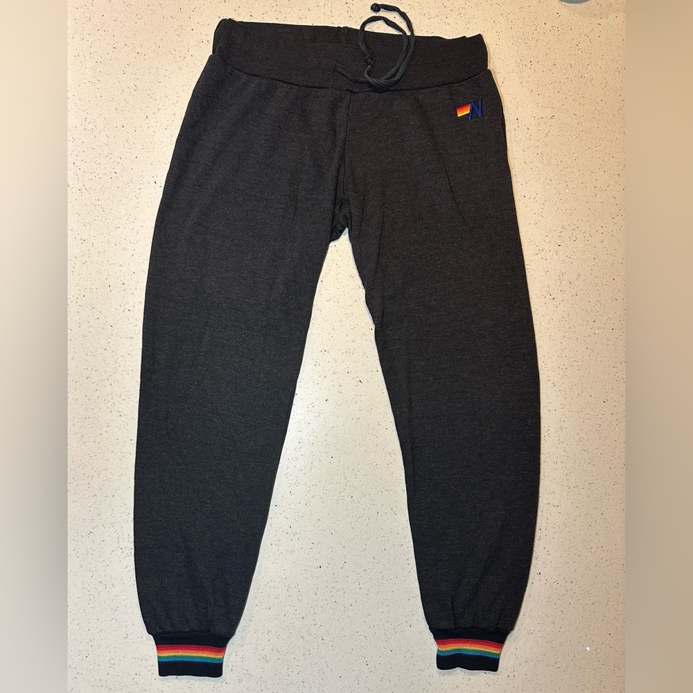 AVIATOR NATION RAINBOW CUFF SWEATS - unisex